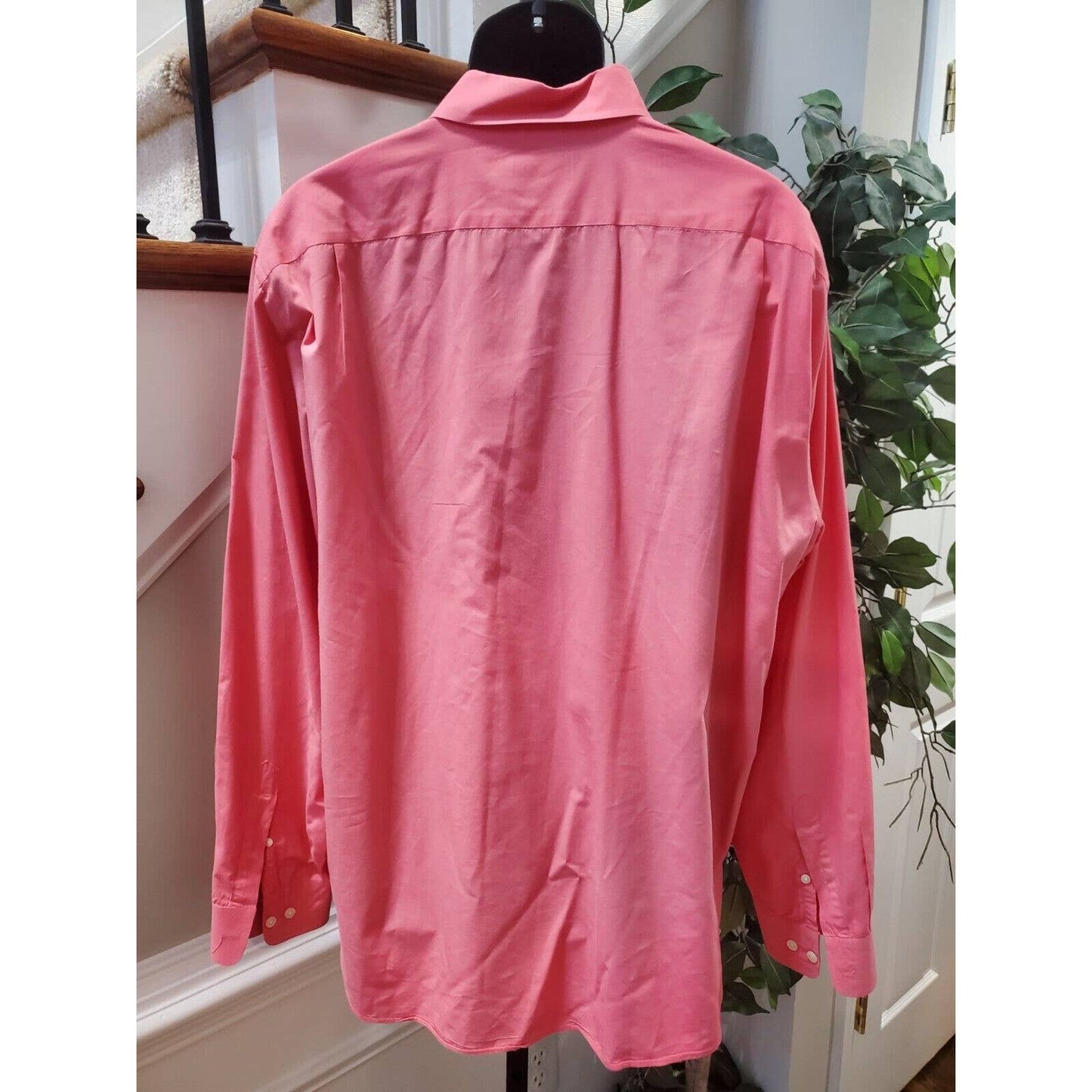 Nautica Men's Pink Cotton Collared Long Sleeve Casual Button Down Shirt Size XL