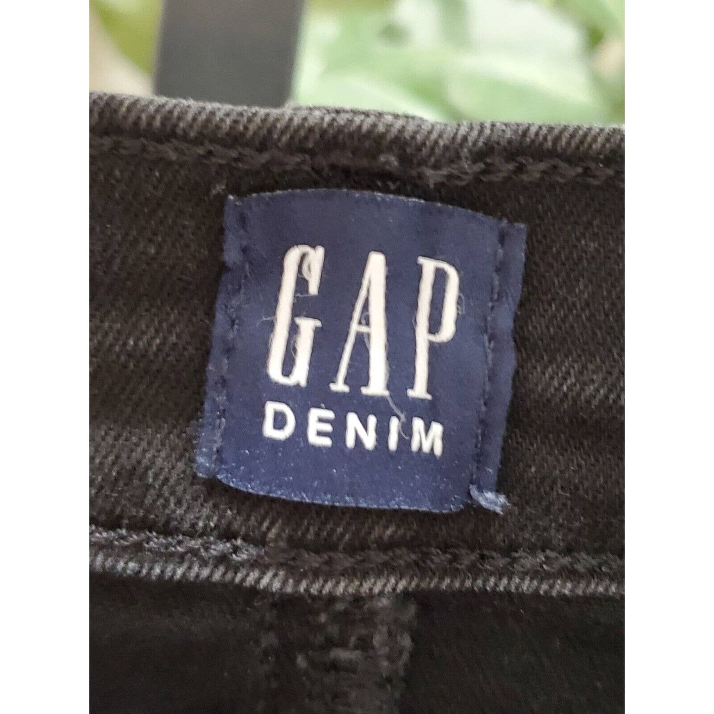 Gap Denim Black Cotton High Rise Zippered Skinny Fit Jeans Pant Size 2/26