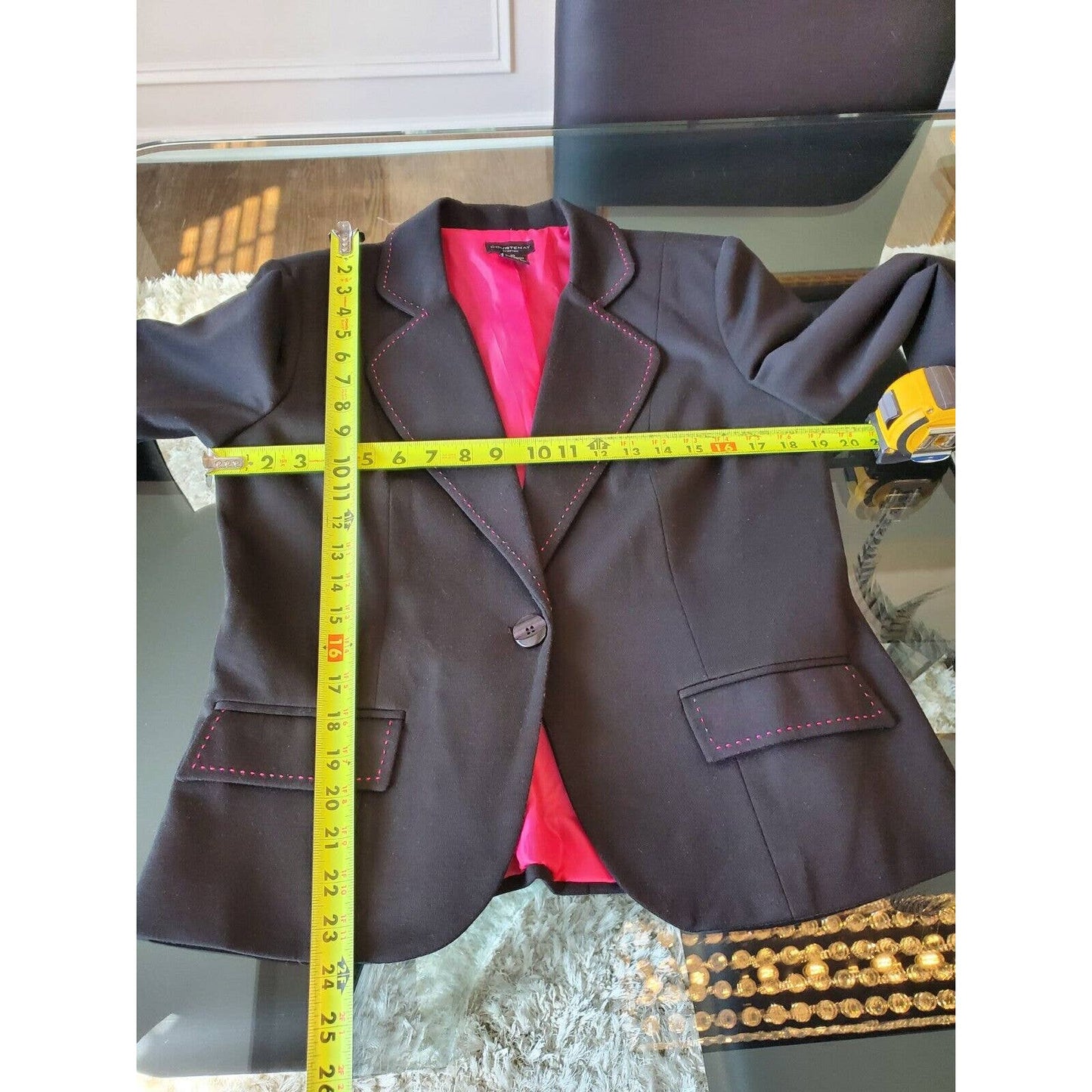 Courtenay Women Black Polyester Single Breasted Jacket & Pant 2 Piece Suit 10