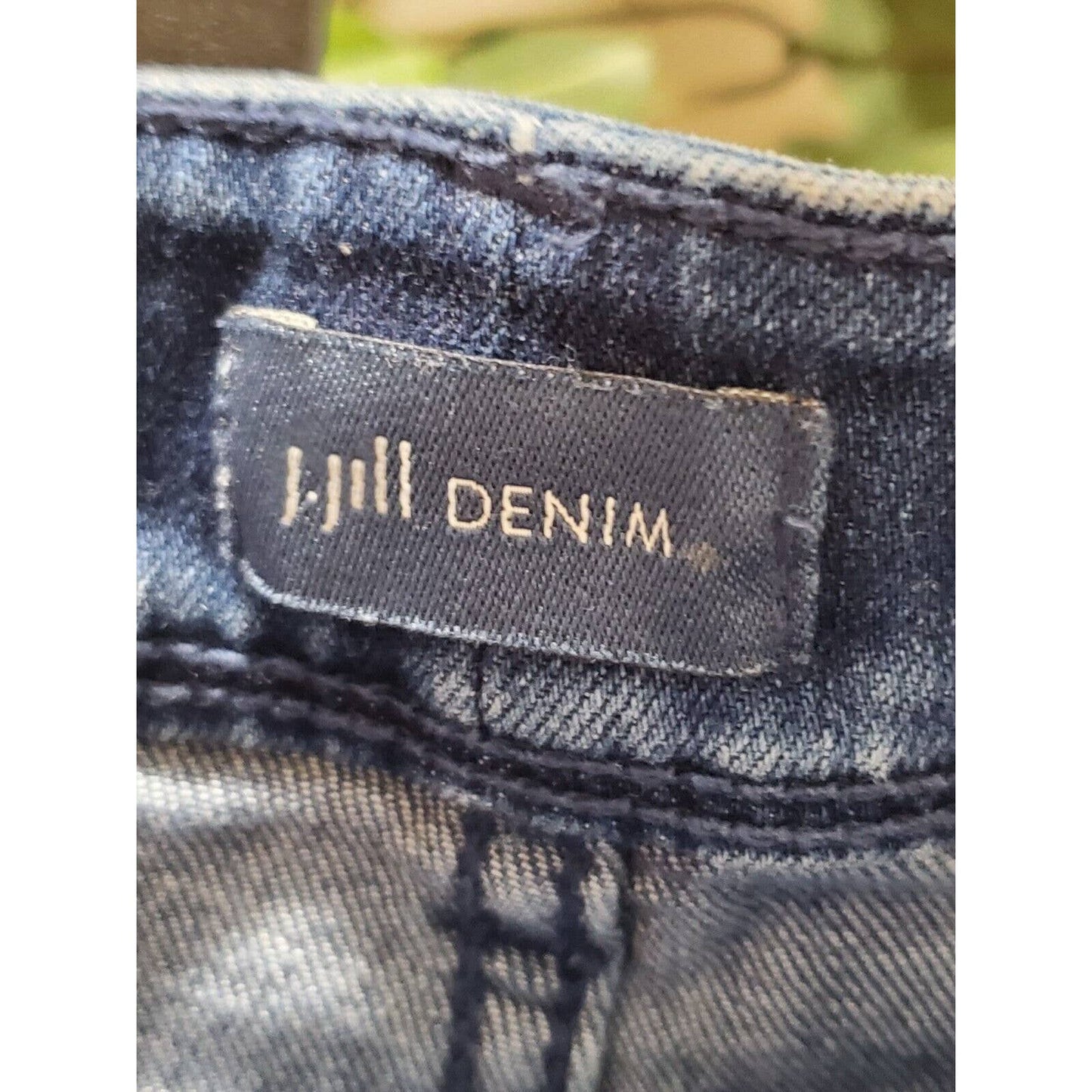 J.Jill Denim Women's Blue Cotton High Rise Zippered Ankle Jeans Pant Size 10