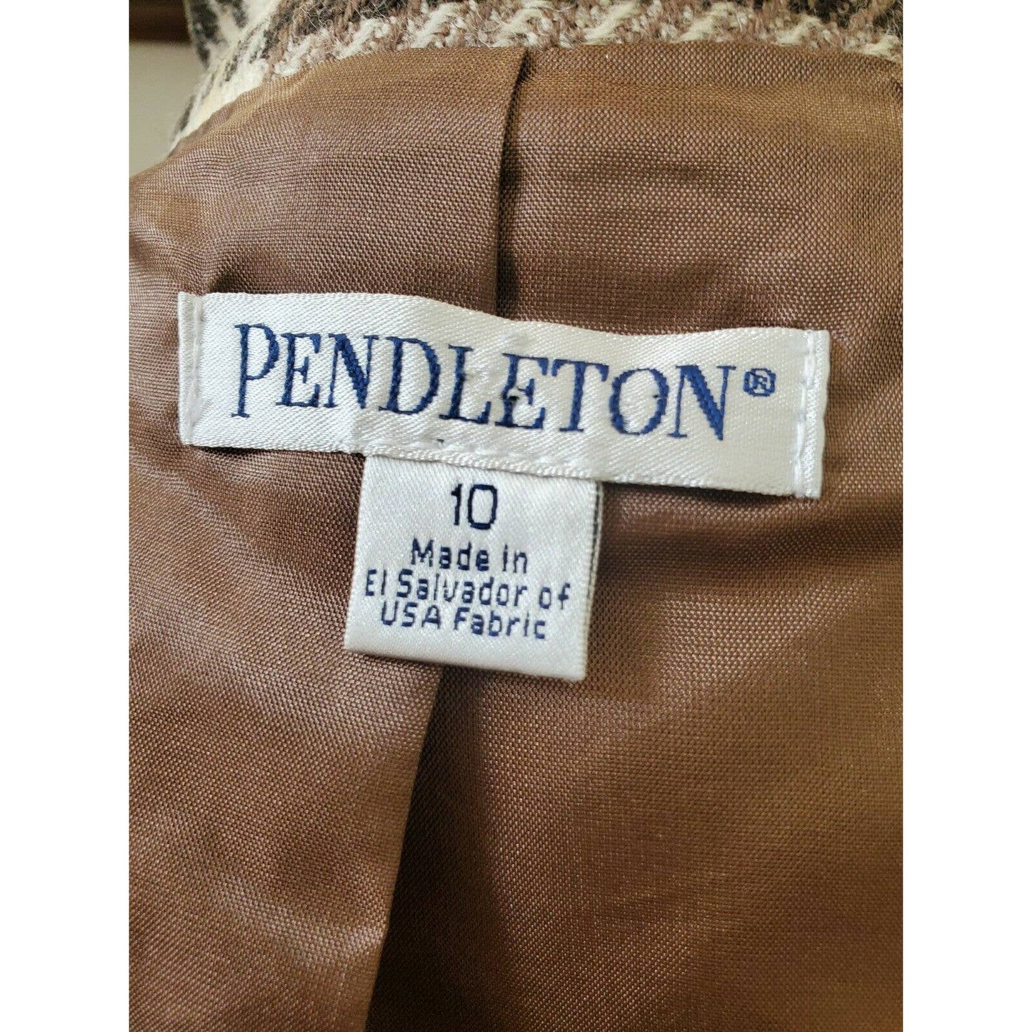 Pendleton Women's Multicolor Wool Three Buttons Single Breasted Fitted Blazer 10