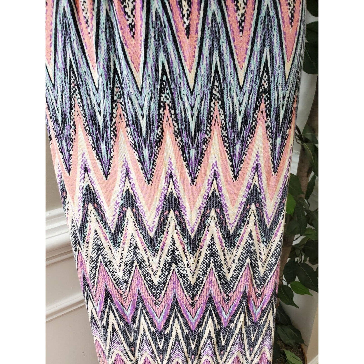 Love Appella Women Polyester V-Neck Sleeveless Casual Long Maxi Dress Size Small