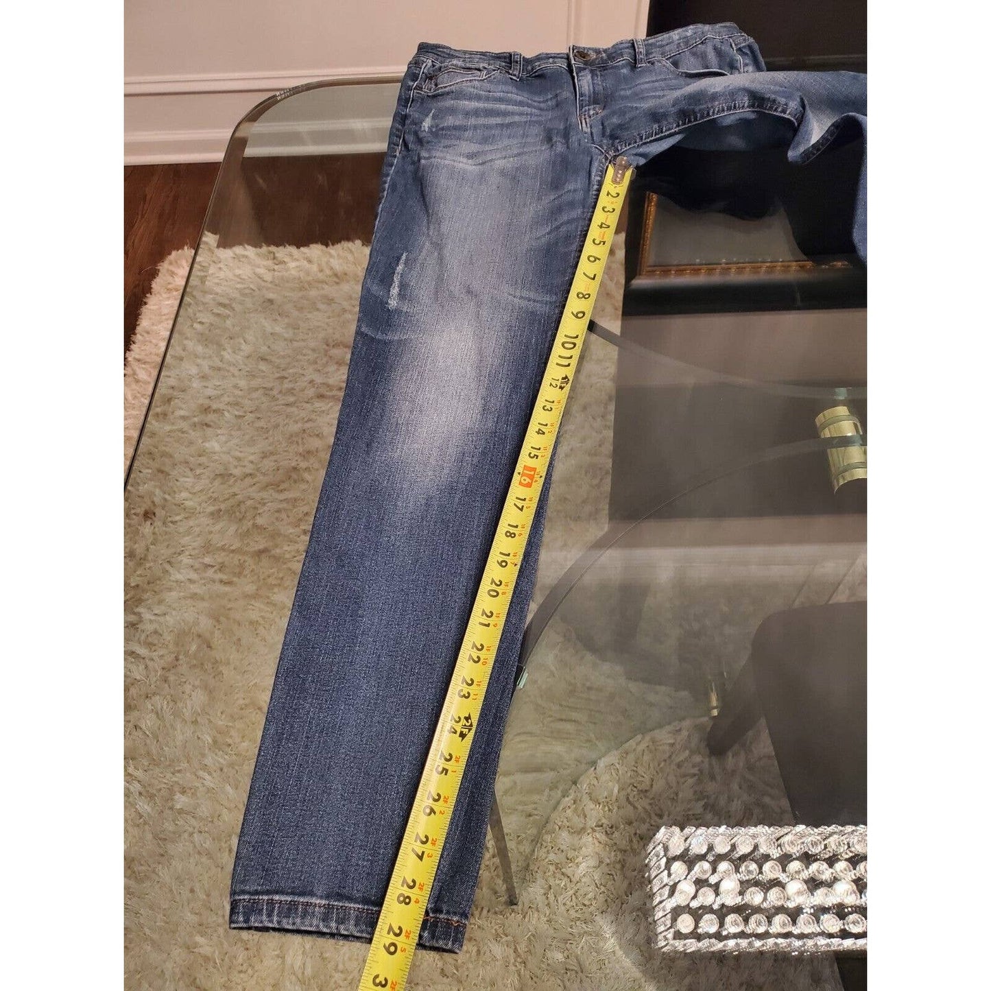 A New Approach Women's Blue Denim Cotton Mid Rise Skinny Fit Jeans Pant