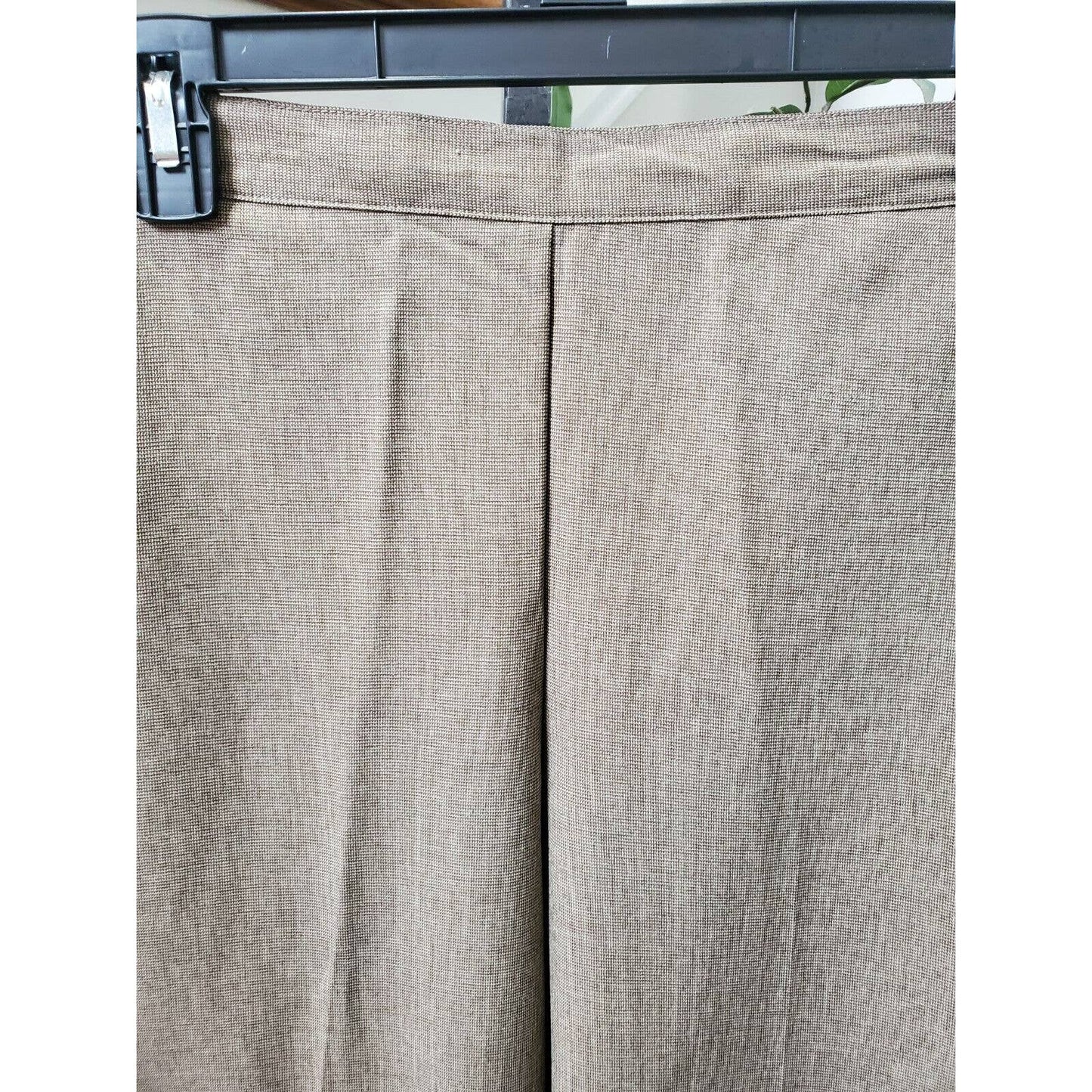 Alfred Dunner Women's Gray Polyester Mid Rise Wide Legs Comfort Waist Pants 14P