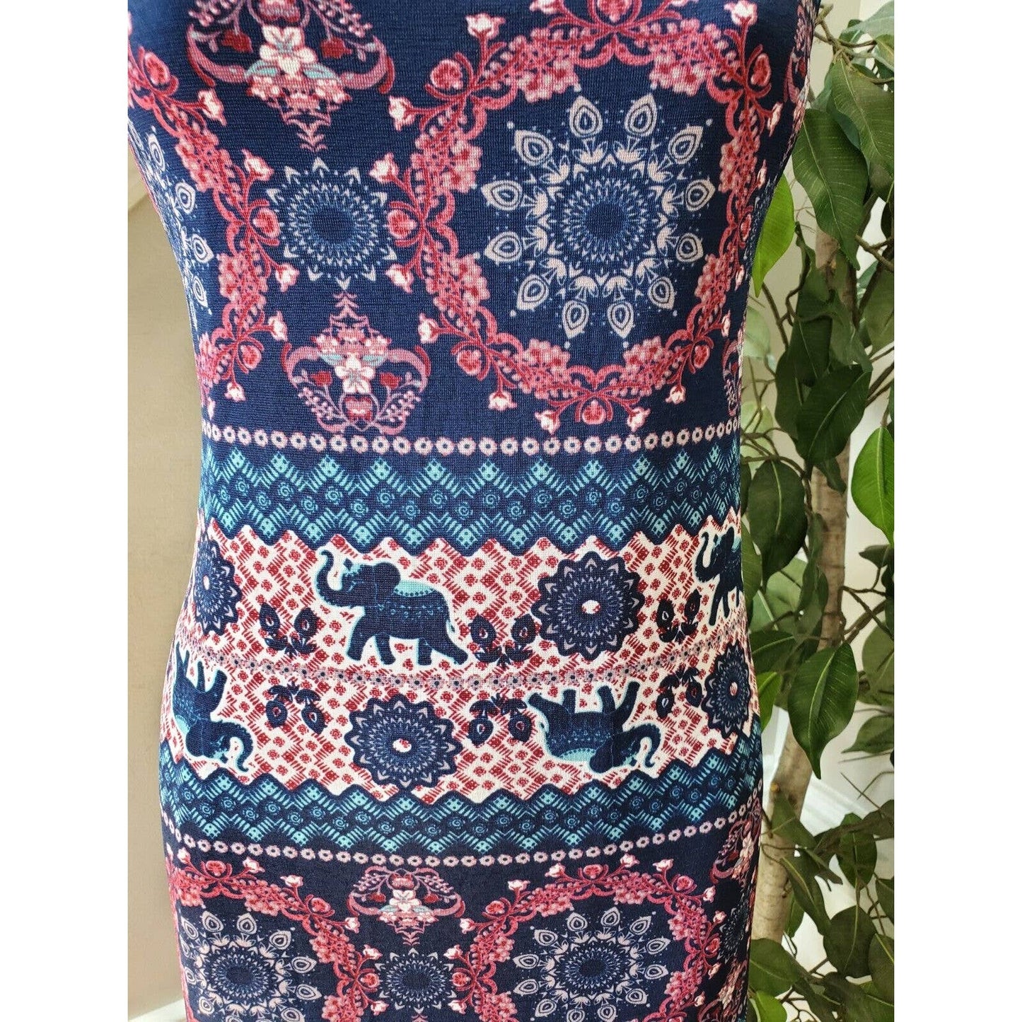 Stella Tweed Women Blue Polyester Scoop Neck Sleeveless Long Maxi Dress Size XL