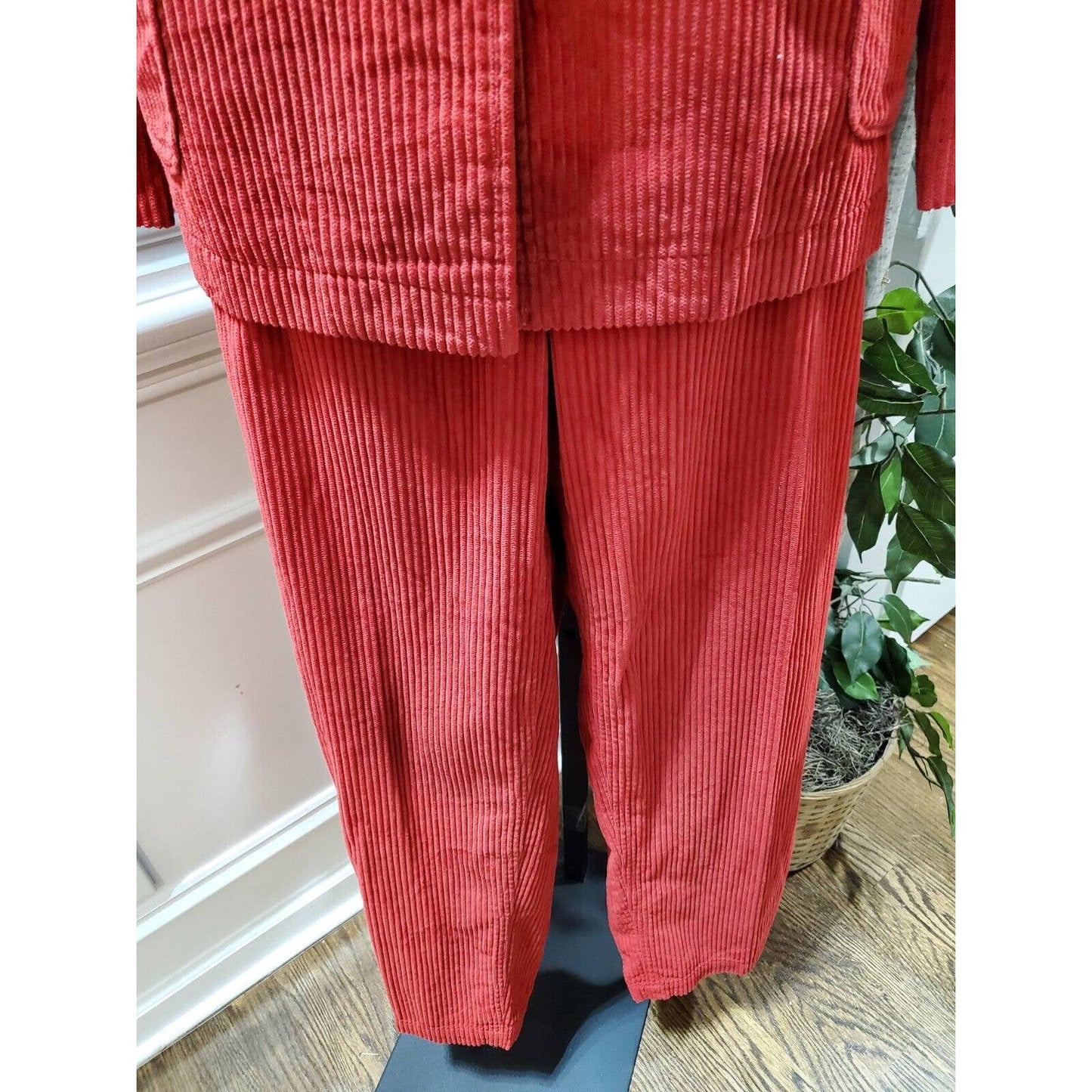 Corduroy David Brooks Red Cotton Single Breasted Jacket & Pant 2 Piece Suit 16