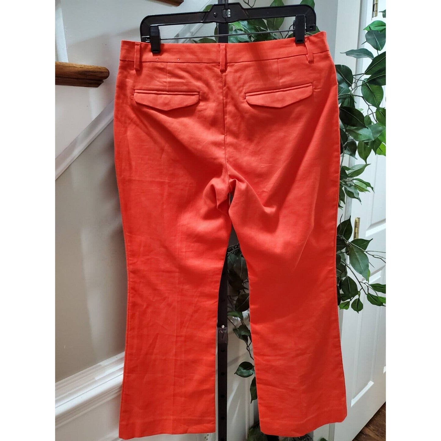 Gap Women's Red 100% Cotton Mid Rise Zippered Modern Boot Casual Pant Size 10A