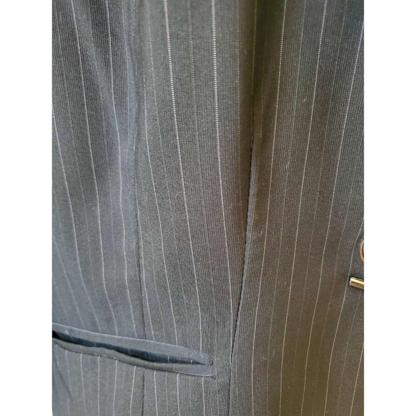 Lane Bryant Blazer Plus Size 18 Tailored Stretch Black Pinstripe Jacket