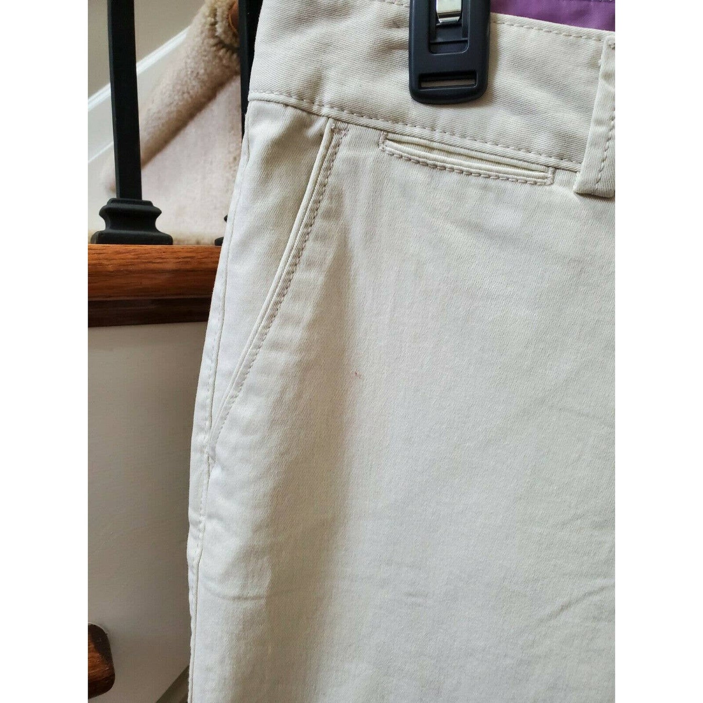 Dockers Women's White Cotton Mid Rise Straight Legs Casual Jeans Pants Size 12